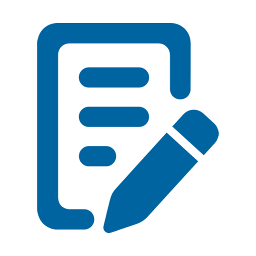 Ícone de formulário de inscrição